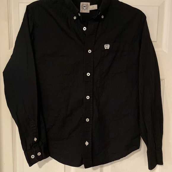 Cinch Other - Kids Cinch Button Down Black Shirt